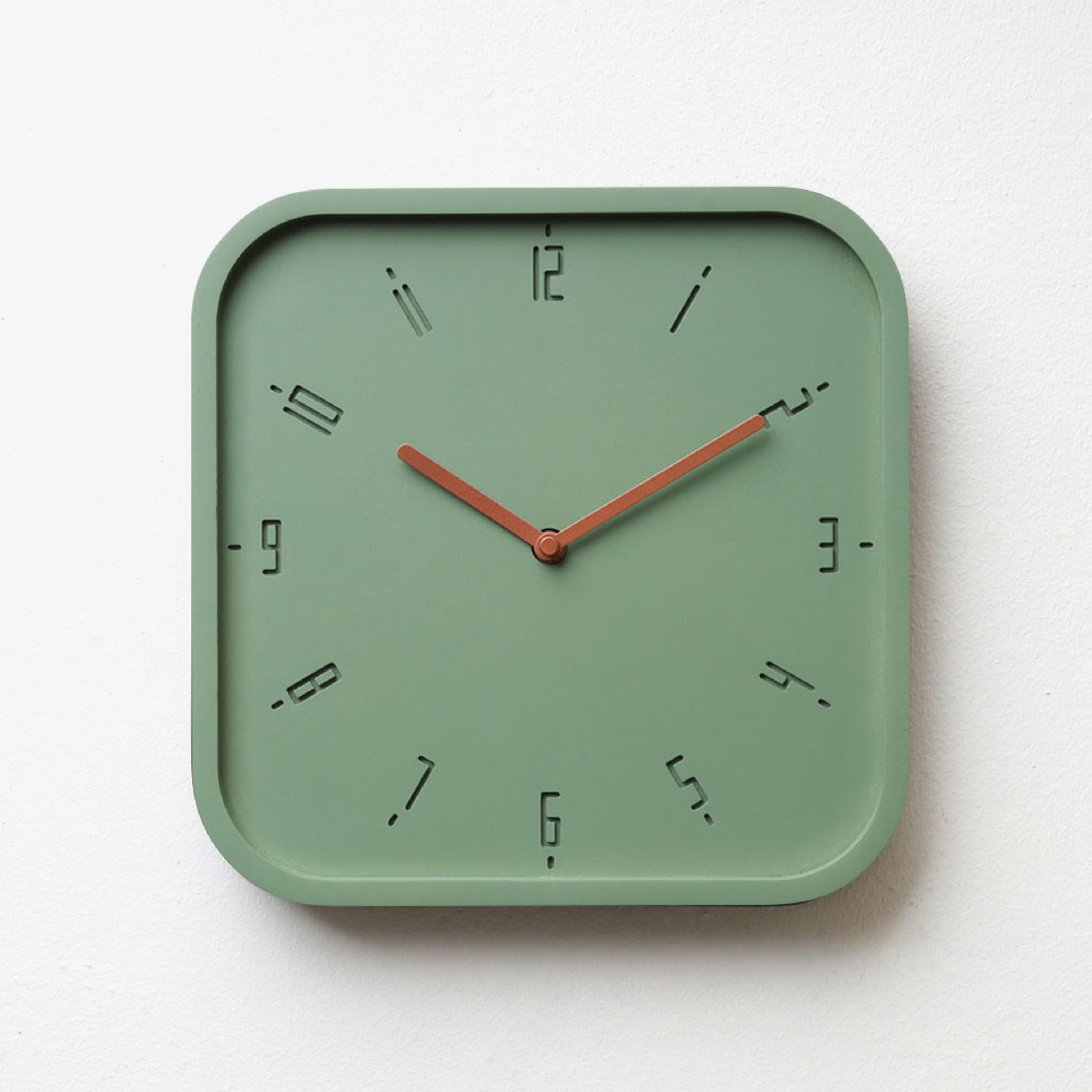 TIMY-S-Willow Green B. | Copper H. wall clock