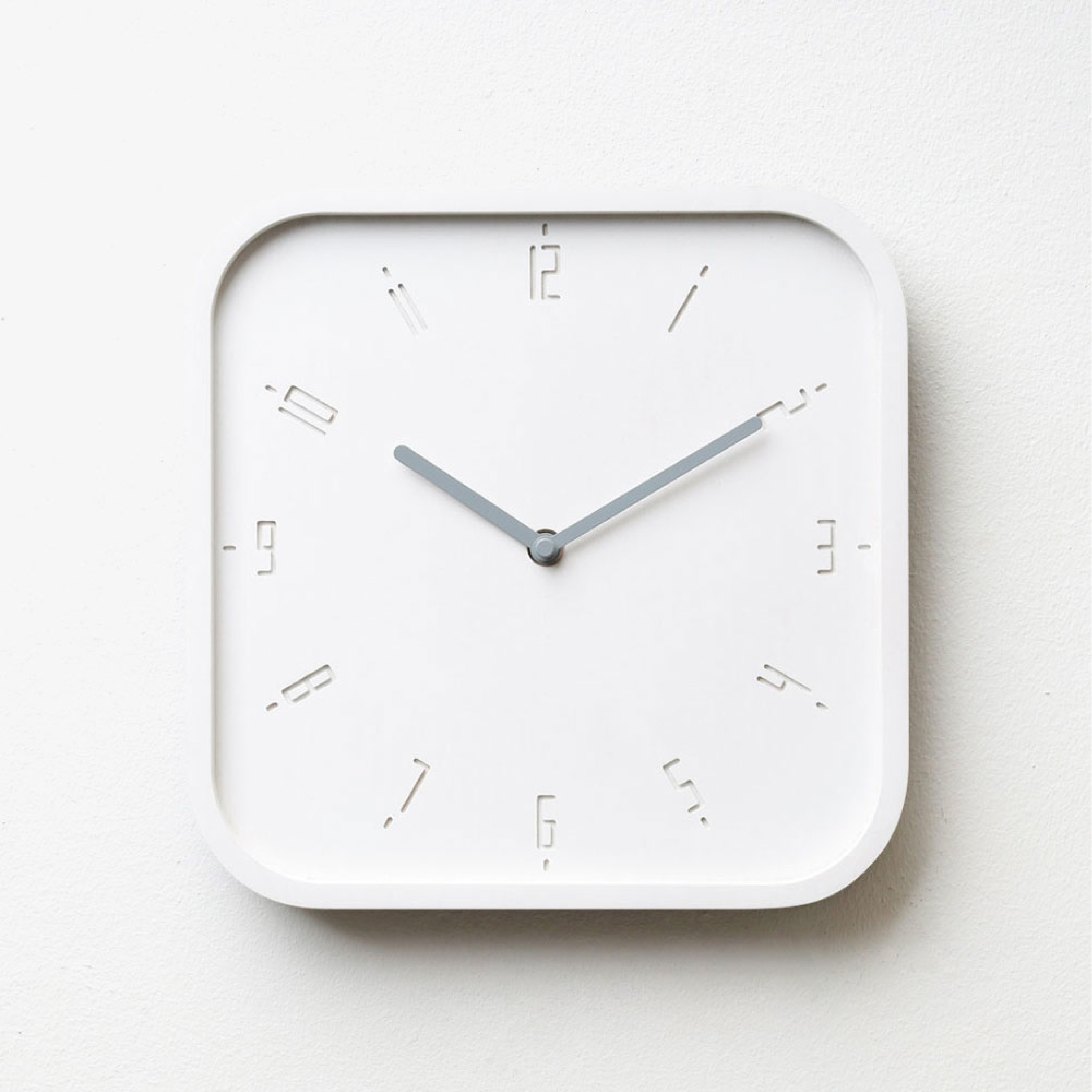 TIMY-S-Raindrop White B.| Grey H. wall clock