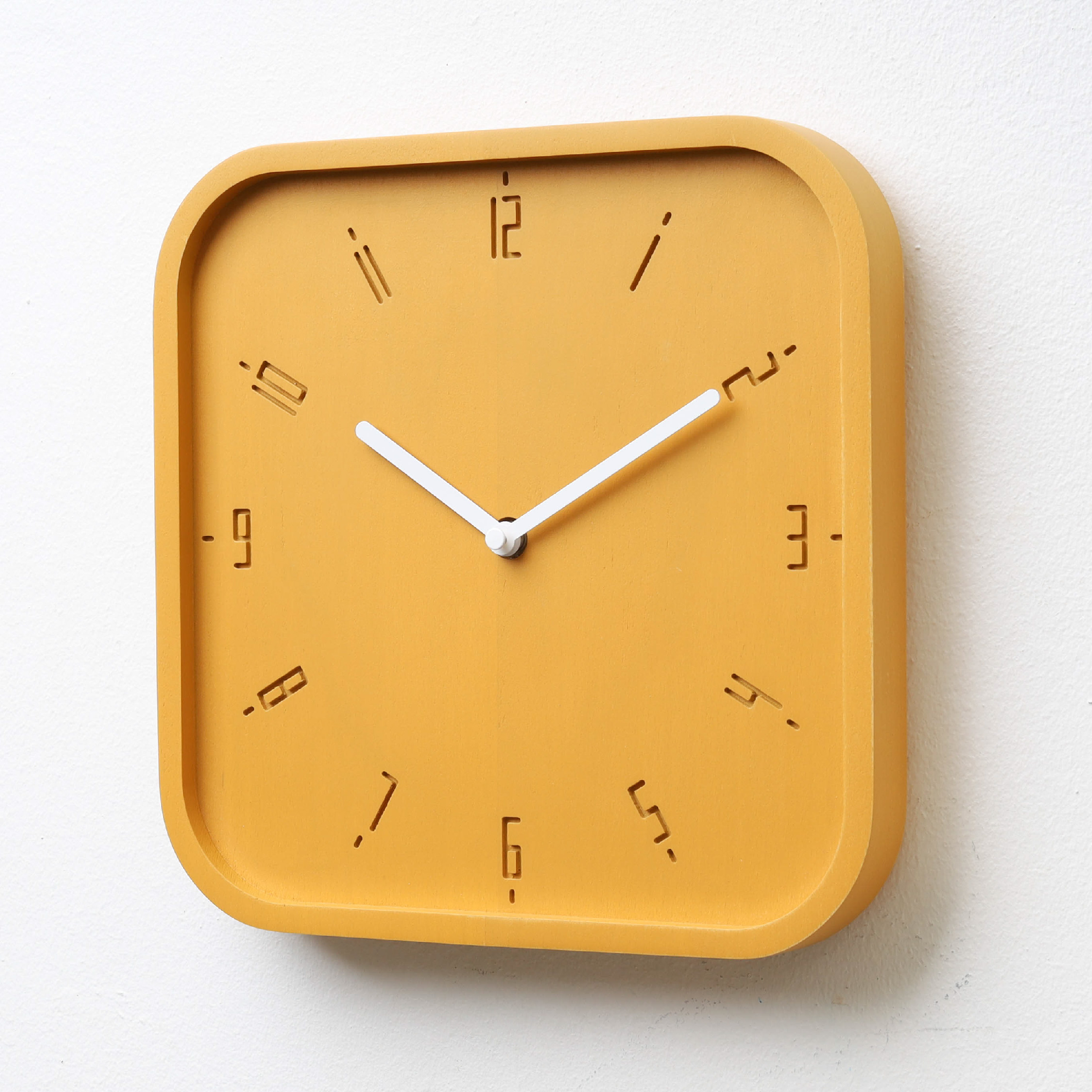 TIMY-S-Sunday Sunshine Yellow B. | White H. wall clock