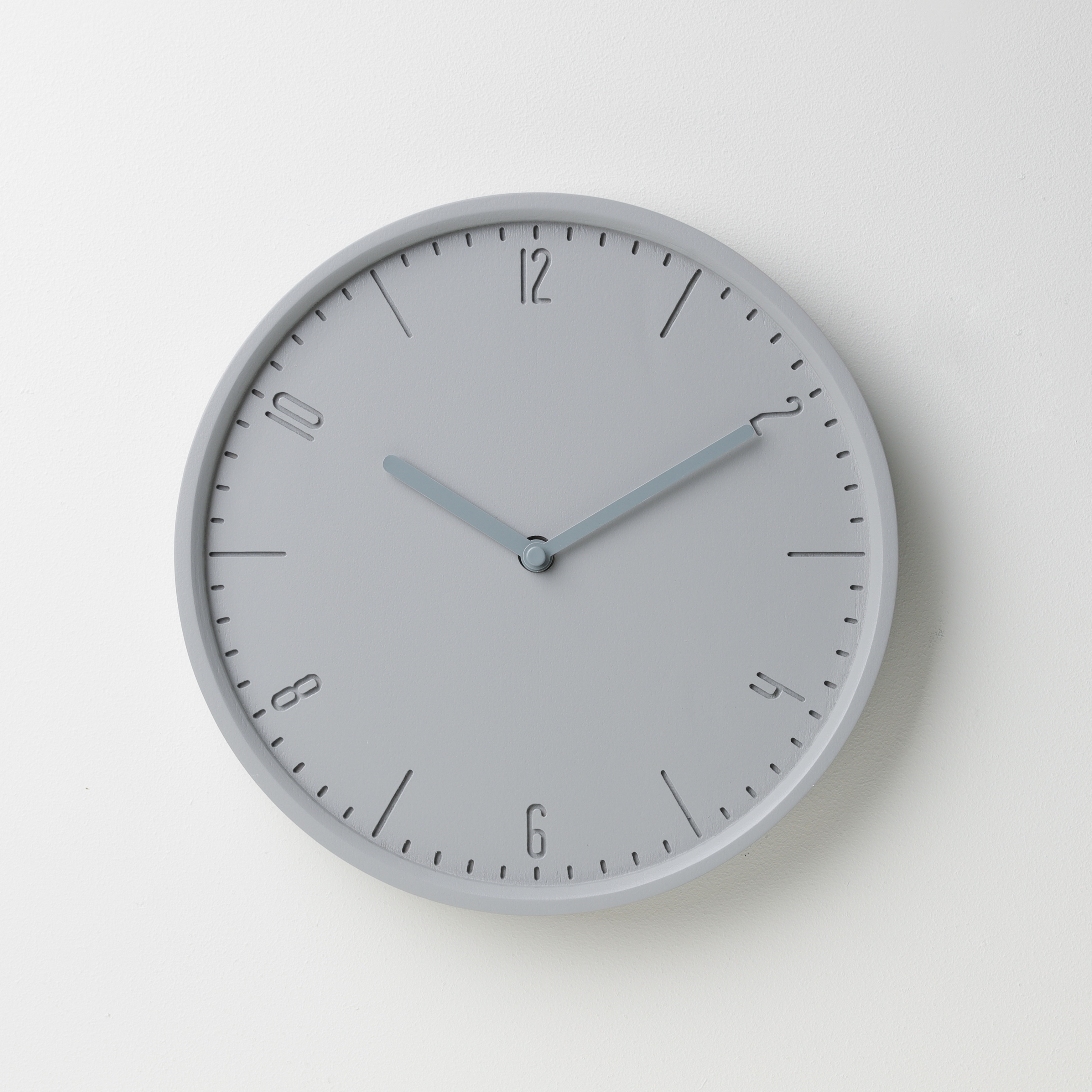 COBY-W-Niclel Grey B. | Grey H. wall clock