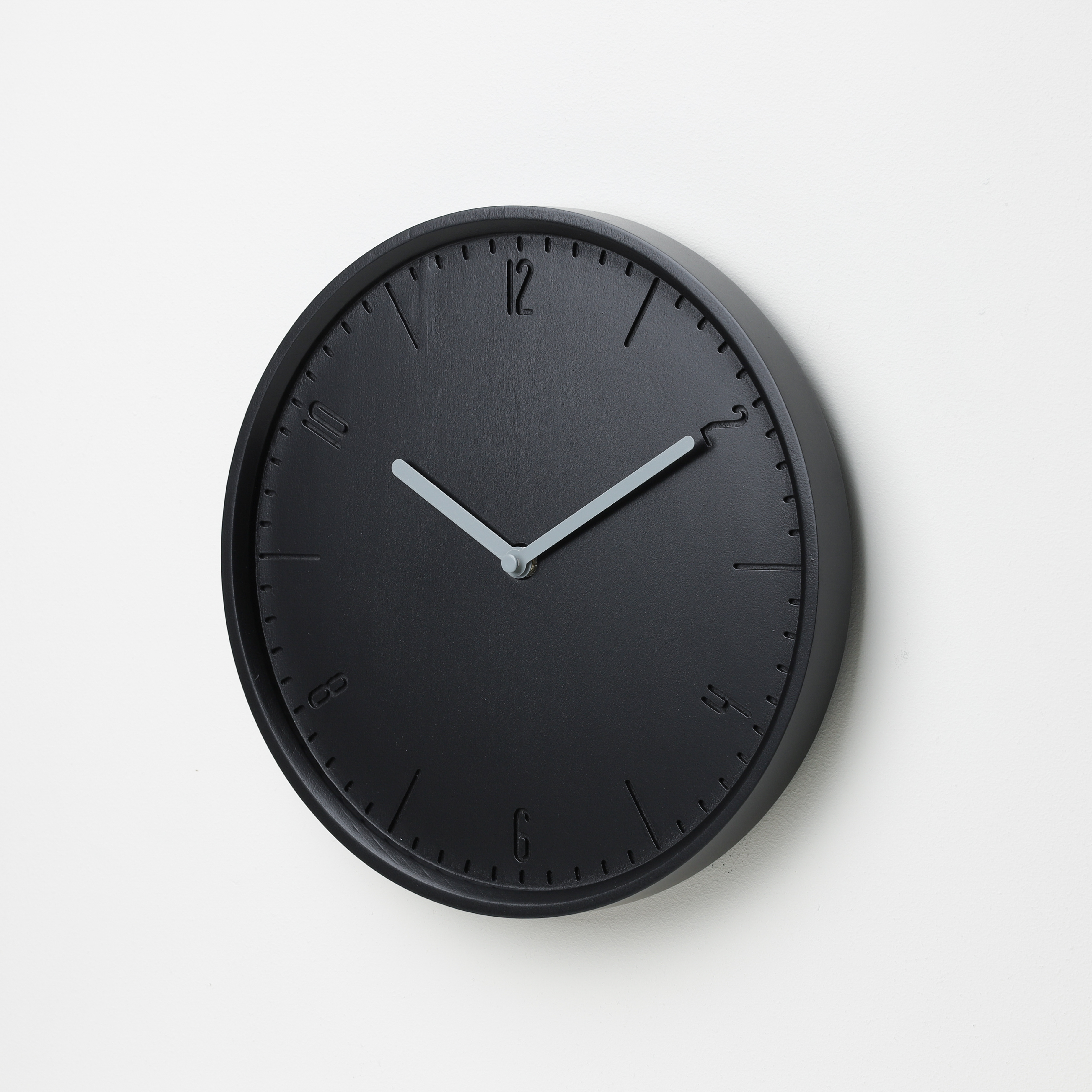 COBY-W:Charcoal Black B. | Grey H. wall clock
