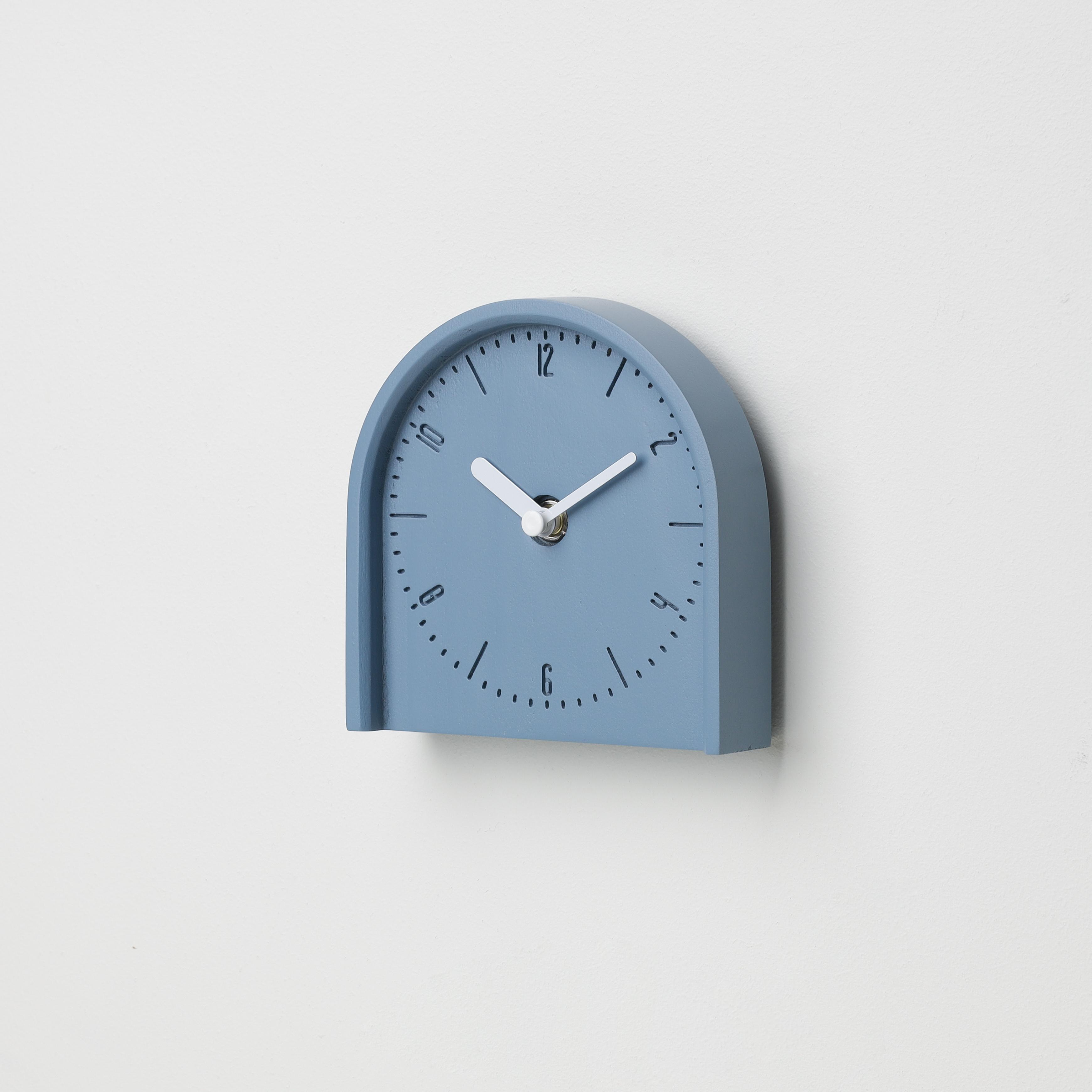 COBY-T-Smoky Blue B. | White H. wall-table clock