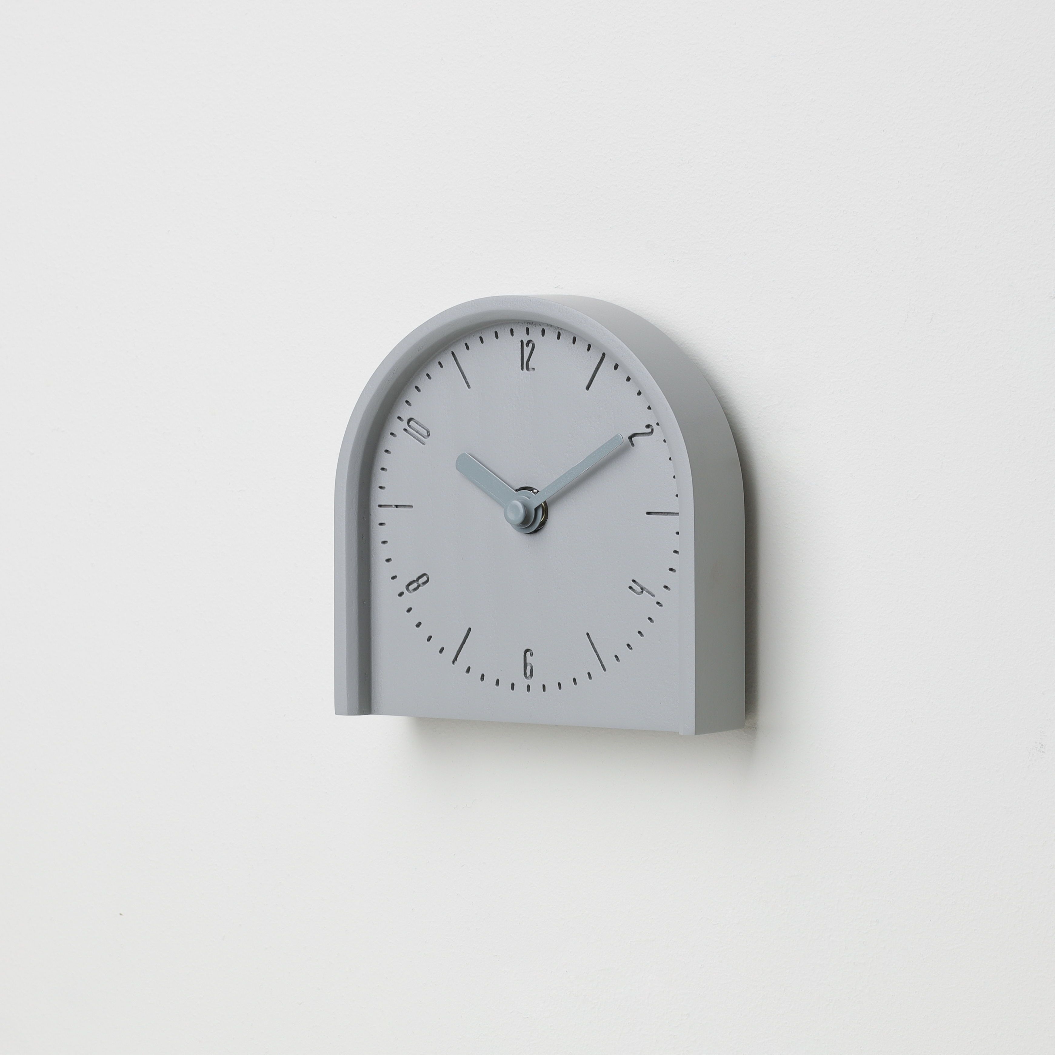 COBY-T-Niclel Grey B. | Grey H. wall-table clock