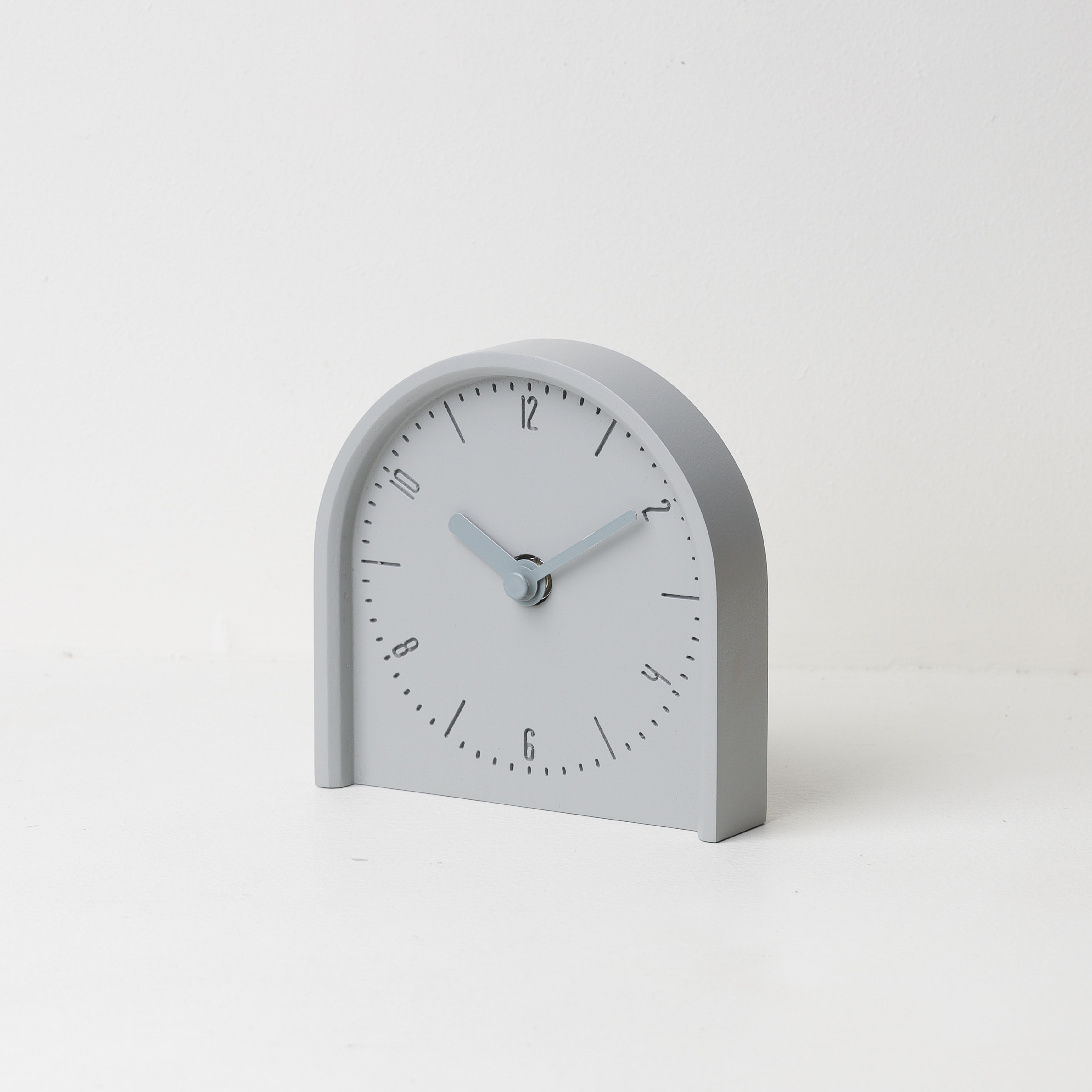 COBY-T-Niclel Grey B. | Grey H. wall-table clock